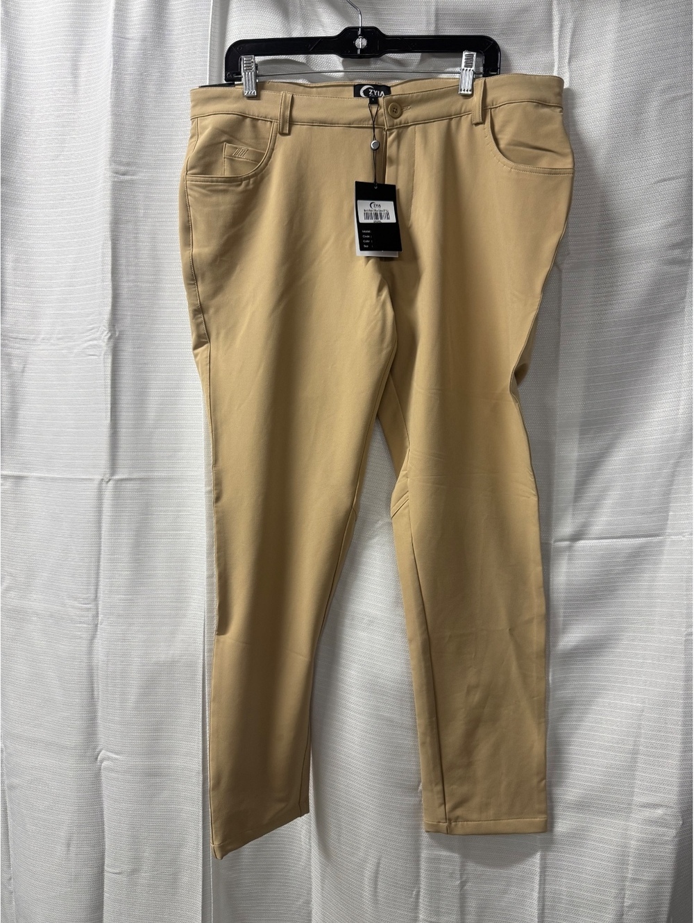 Zyia Active Women's Beige Stretch Polyester Spandex Pants Size L